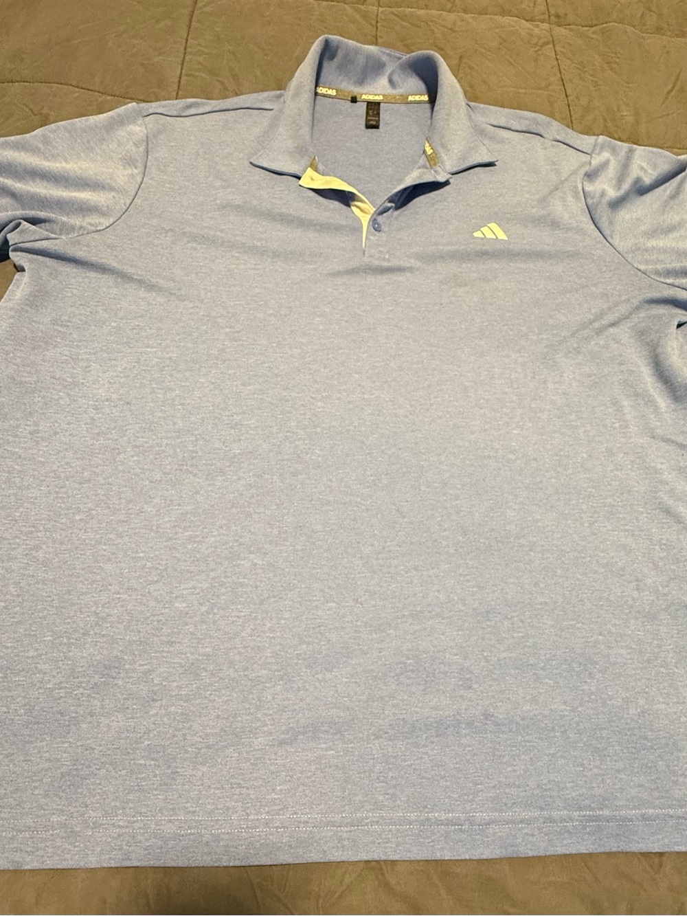 adidas Men’s Light Blue Polo with white Trim